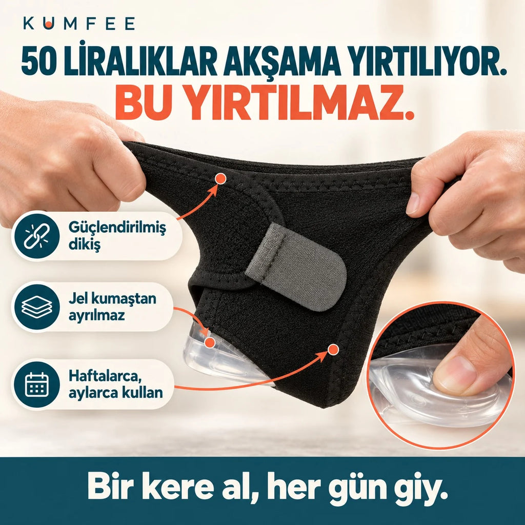 Kumfee® Topuk Ağrısı Jel Çorabı | Topuk Dikeni ve Plantar Fasiit Ağrılarından Kurtul