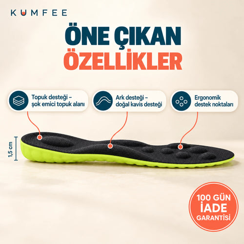 Kumfee® Şok Emici Ortopedik Tabanlık